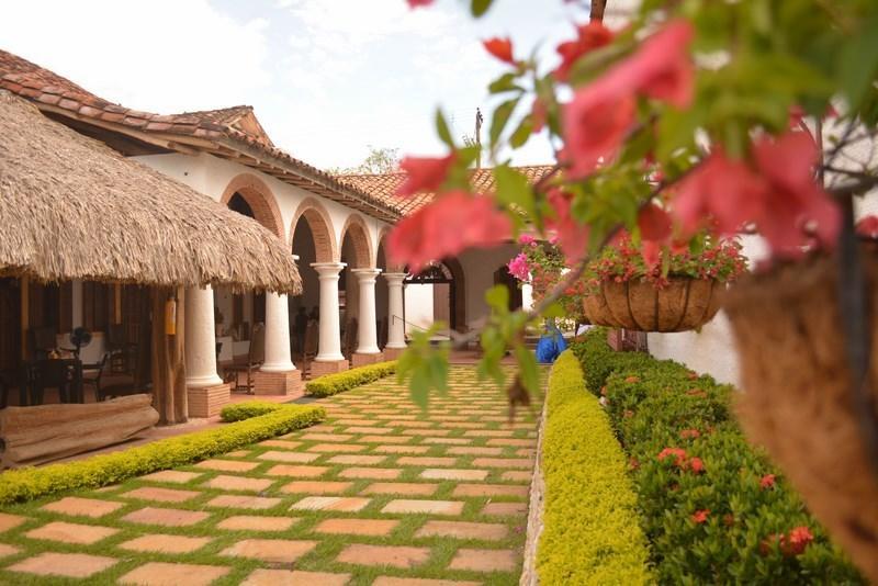 Hotel Santa Barbara Colonial - Santa Fe De Antioquia Exterior foto